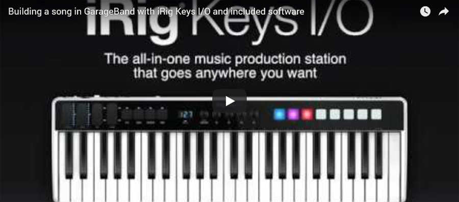 Building a song in GarageBand with  Keys  and included softwareiRig Keys The all-in-one music production stationthat goes anywhere you want