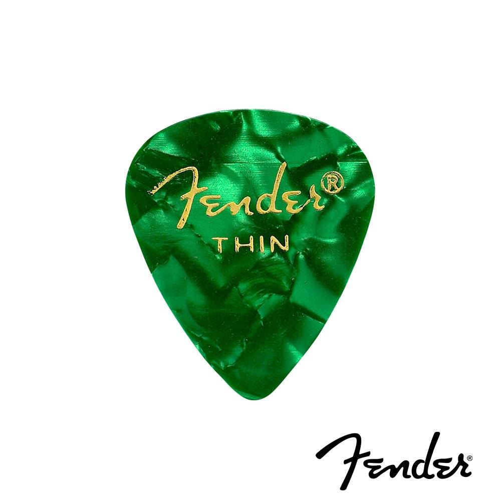 Fender Premium Celluloid 351 Shape Green Moto 匹克(12入組)