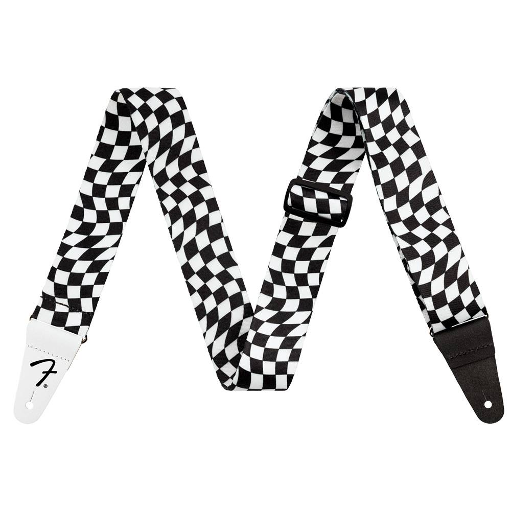 Fender Wavy Checkerboard Polyester 背帶