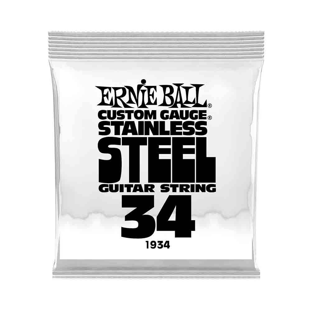 Ernie Ball Stainless Steel Wound 1934 不鏽鋼纏繞 電吉他零弦 (單入裝) 34