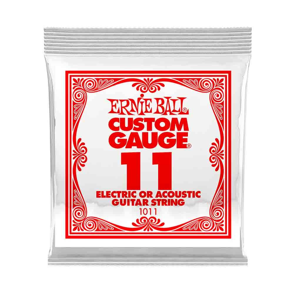 Ernie Ball Custom Gauge Plain Steel 1011 經典不鏽鋼 電吉他零弦 (單入裝) 11
