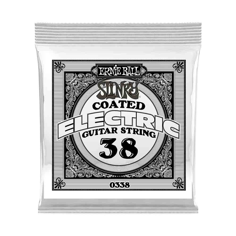 Ernie Ball Slinky Coated Nickel Wound 0338 超薄膜鍍鎳 電吉他零弦 (單入裝) 38
