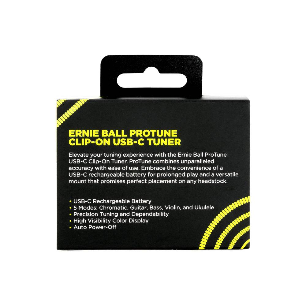 Ernie Ball ProTune USB-C Clip-On Tuner 9627 夾式調音器 Ernie Ball ProTune USB-C Clip-On Tuner 9627 夾式調音器