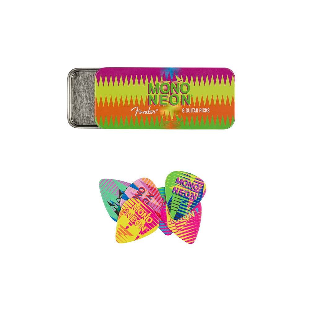 Fender MonoNeon Pick Tin 簽名匹克套組 Fender MonoNeon Pick Tin 簽名匹克套組