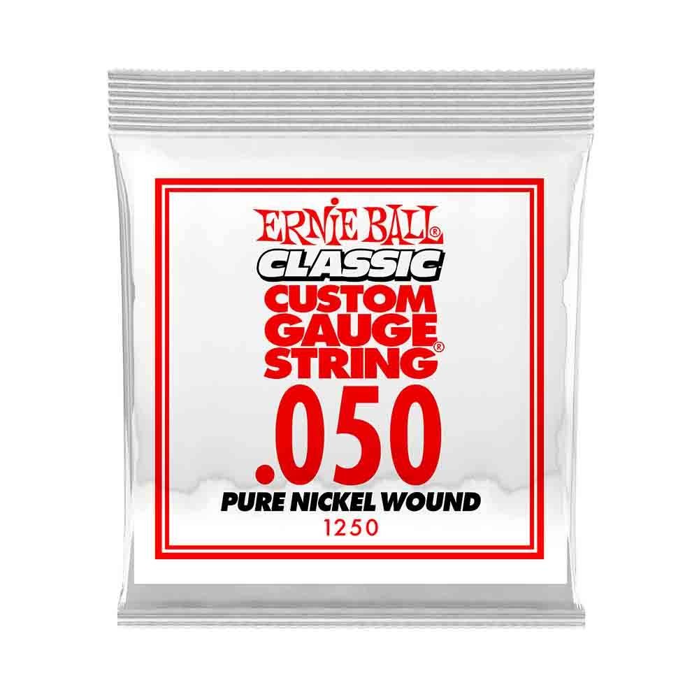Ernie Ball Classic Pure Nickel Wound 1250 經典搖滾鈍鎳 電吉他零弦 (單入裝) 50