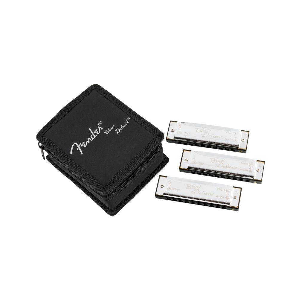 Fender Blues Deluxe Harmonicas 口琴 - 3 入組 (附盒)
