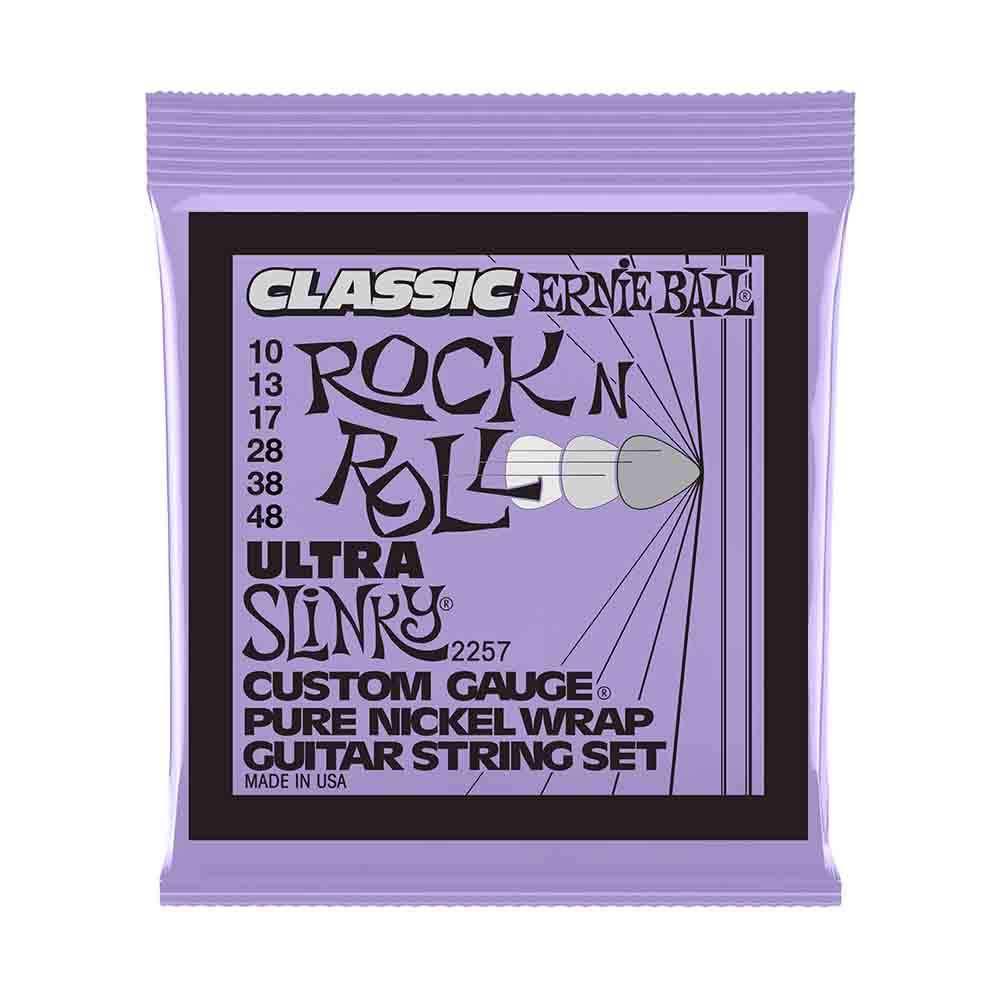 Ernie Ball Ultra Slinky Classic Rock n Roll Pure Nickel Wrap 2257 經典搖滾鈍鎳 電吉他套弦 10-48