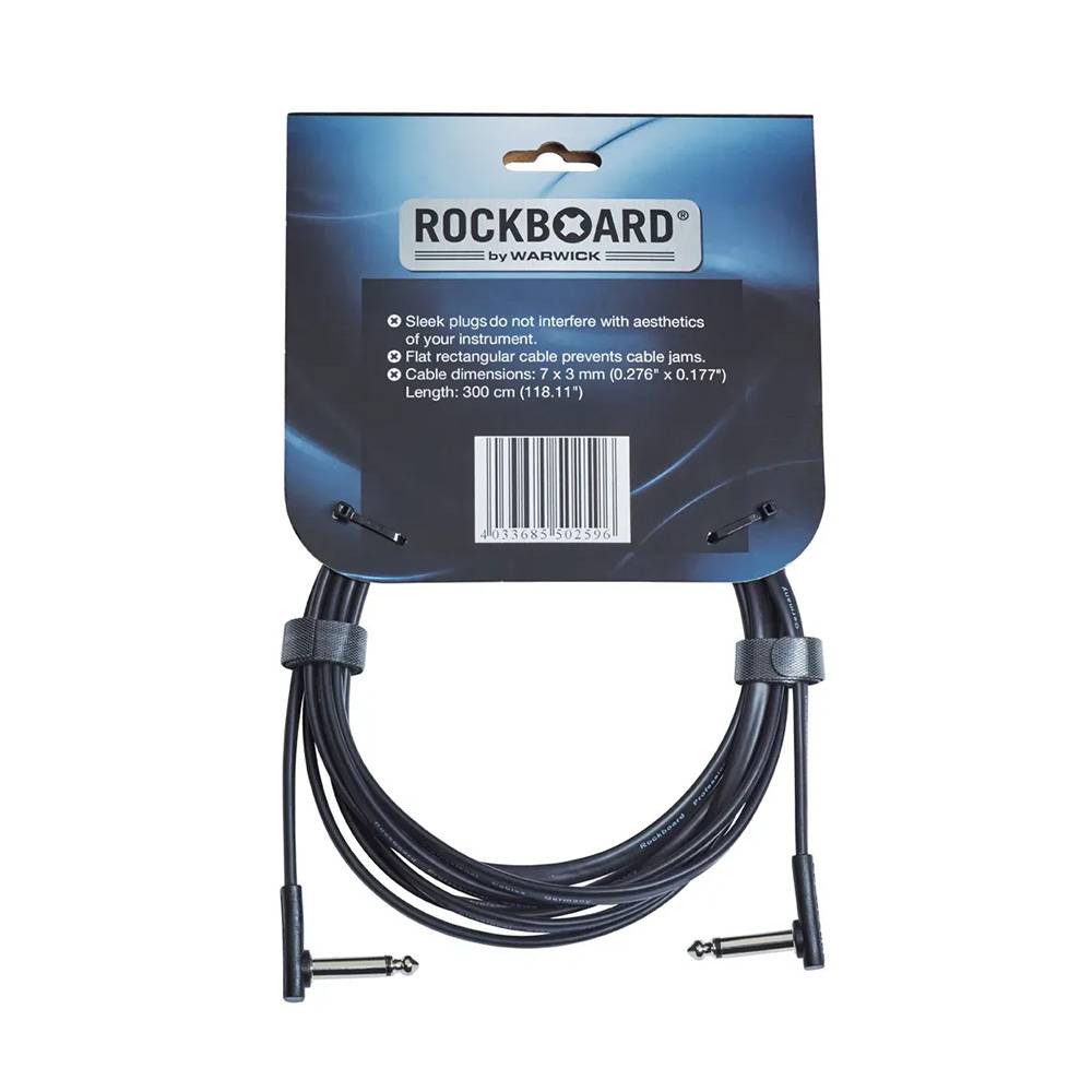 RockBoard Flat Instrument Cable Angled/Angled 300cm 樂器導線 RockBoard Flat Instrument Cable Angled/Angled 300cm 樂器導線
