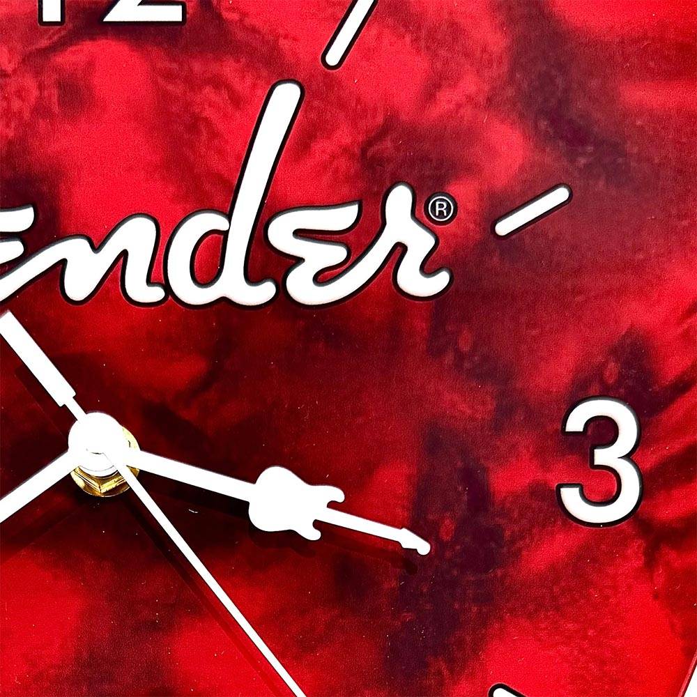 Fender Guitar PickWall ClockxRed 匹克經典壁鐘 Fender Guitar PickWall ClockxRed 匹克經典壁鐘