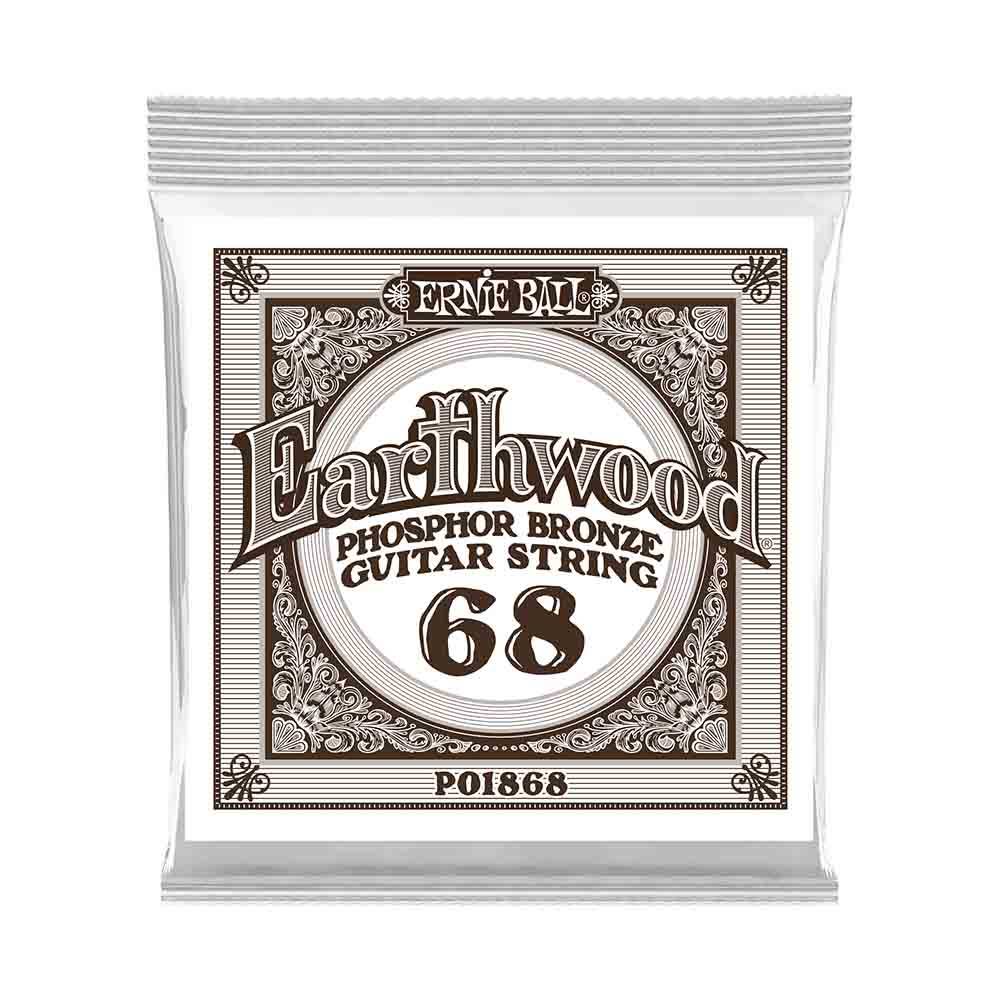 Ernie Ball Earthwood Phosphor Bronze 1868 經典純粹 民謠吉他零弦 (3條裝) 68