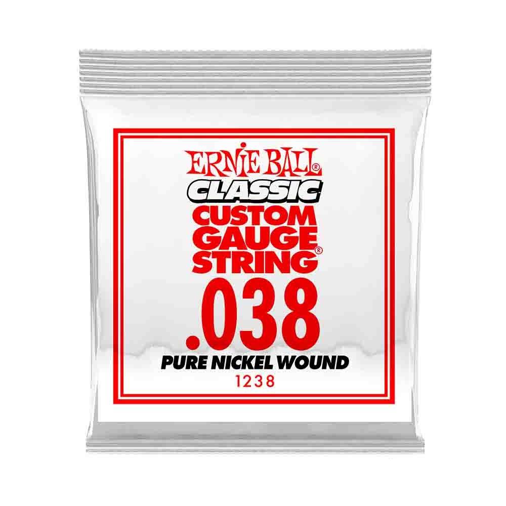 Ernie Ball Classic Pure Nickel Wound 1238 經典搖滾鈍鎳 電吉他零弦 (單入裝) 38
