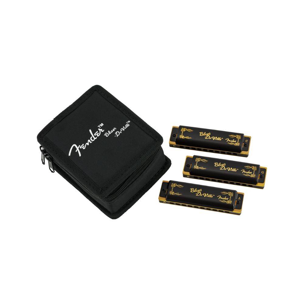 Fender Blues DeVille Harmonicas 口琴 - 3 入組 (附盒)