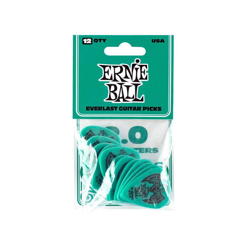 Ernie Ball Everlast Picks Teal 2.0mm 9196 匹克 (12片裝) Ernie Ball Everlast Picks Teal 2.0mm 9196 匹克 (12片裝)