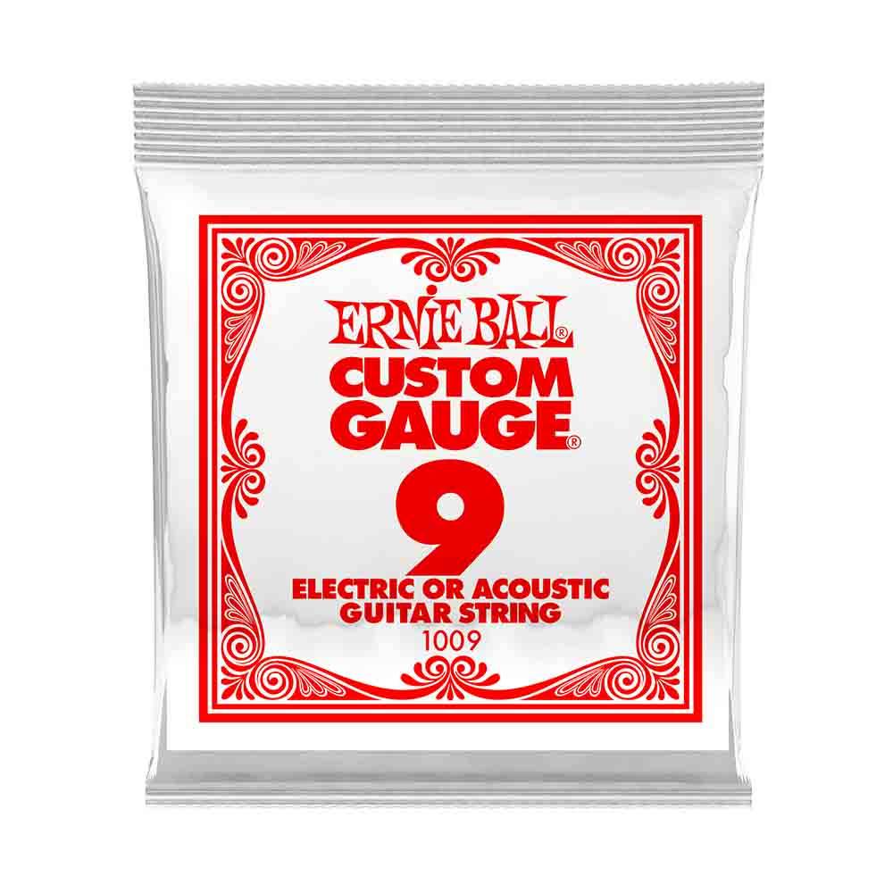 Ernie Ball Custom Gauge Plain Steel 1009 經典不鏽鋼 電吉他零弦 (單入裝) 09