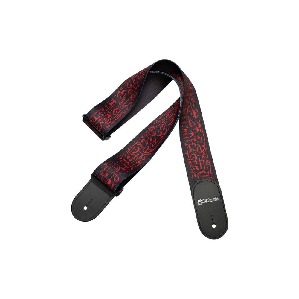 Dimarzio Steve Vai Print — Art Guitar Strap Black