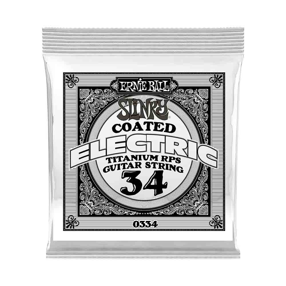 Ernie Ball Slinky Coated Nickel Wound 0334 超薄膜鍍鎳 電吉他零弦 (單入裝) 34
