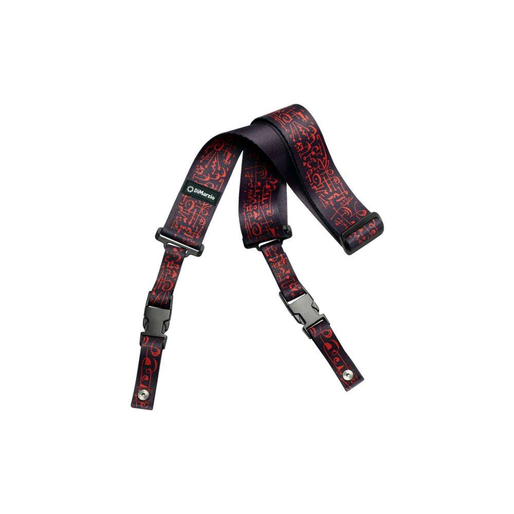 Dimarzio Steve Vai ClipLock Art Guitar Strap - Black