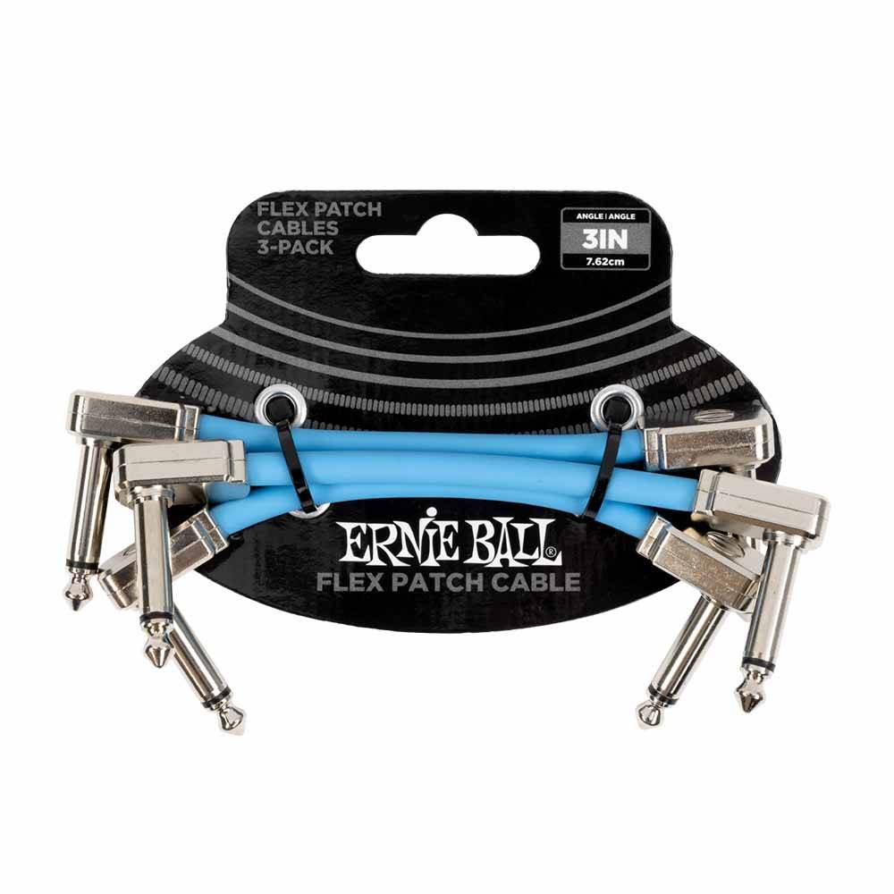 Ernie Ball Flex Patch Cable 3in 導線三入組 (共4色)