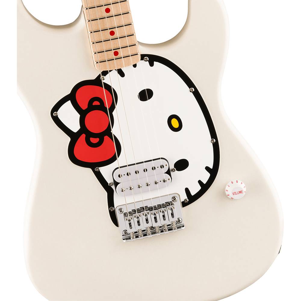 Fender x Squier Limited Edition Hello Kitty White Stratocaster 聯名款電吉他 Fender x Squier Limited Edition Hello Kitty White Stratocaster 聯名款電吉他