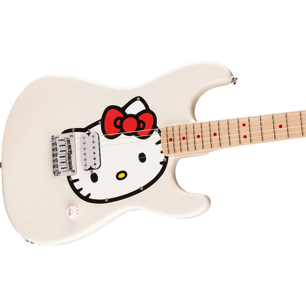 Fender x Squier Limited Edition Hello Kitty White Stratocaster 聯名款電吉他 Fender x Squier Limited Edition Hello Kitty White Stratocaster 聯名款電吉他