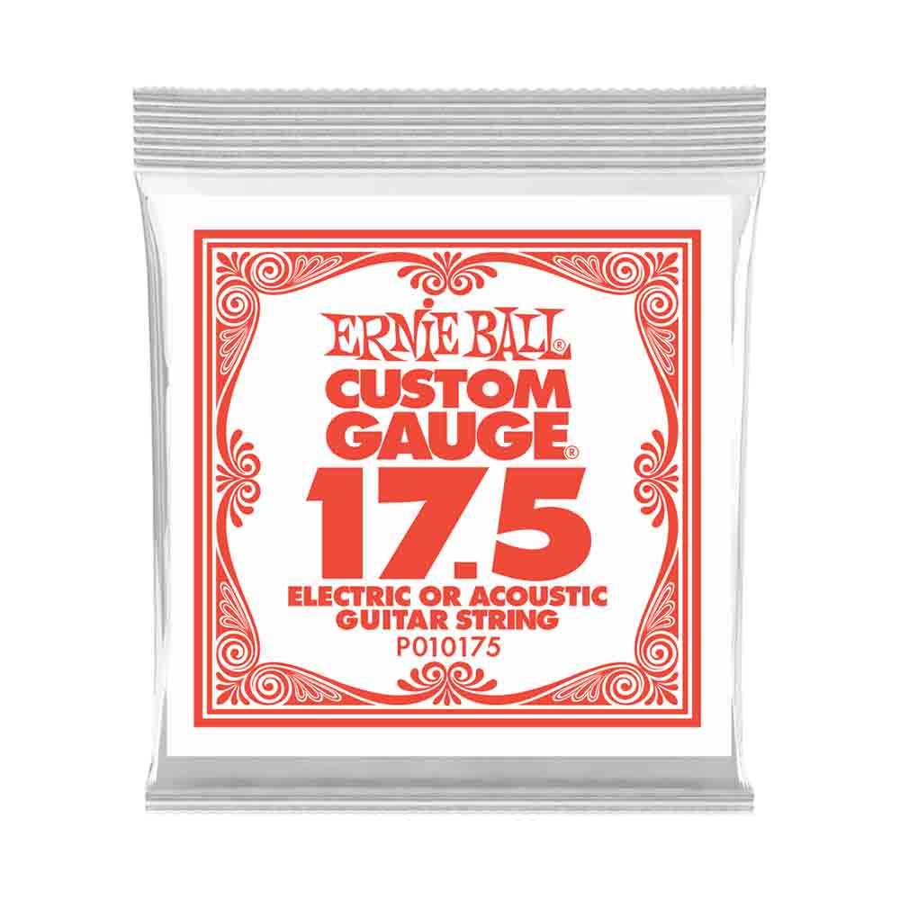 Ernie Ball Custom Gauge Plain Steel 10175 經典不鏽鋼 電吉他零弦 (單入裝) 17.5