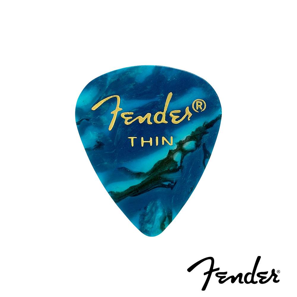 Fender Premium Celluloid 351 Shape Ocean Turquoise 匹克(12入組)