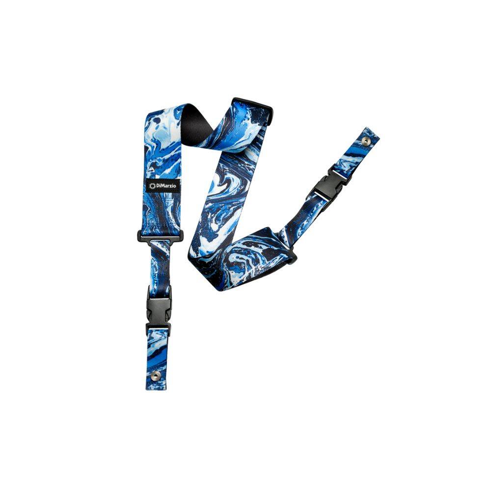 Dimarzio Steve Vai ClipLock Guitar Strap - Blue Universe