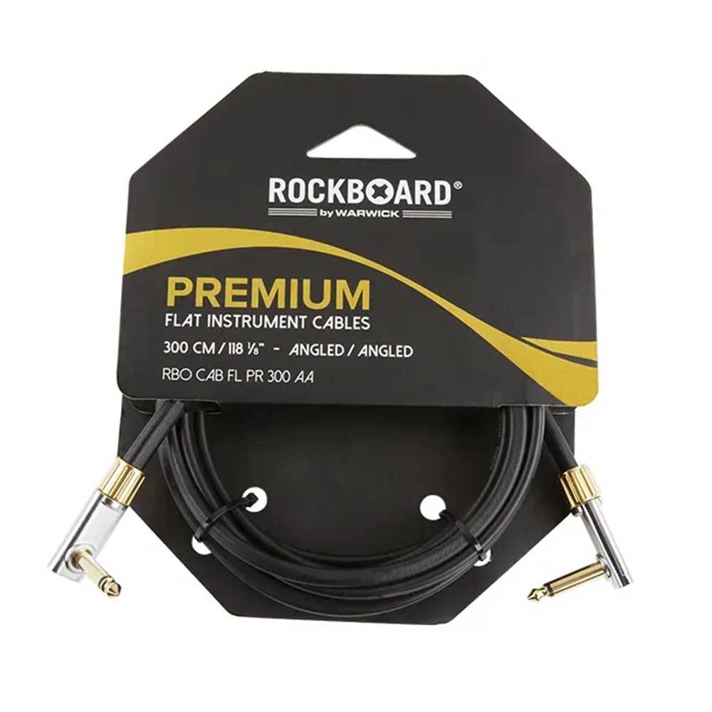 RockBoard Premium Series Flat Instrument Cable Angled/Angled 300cm 樂器導線