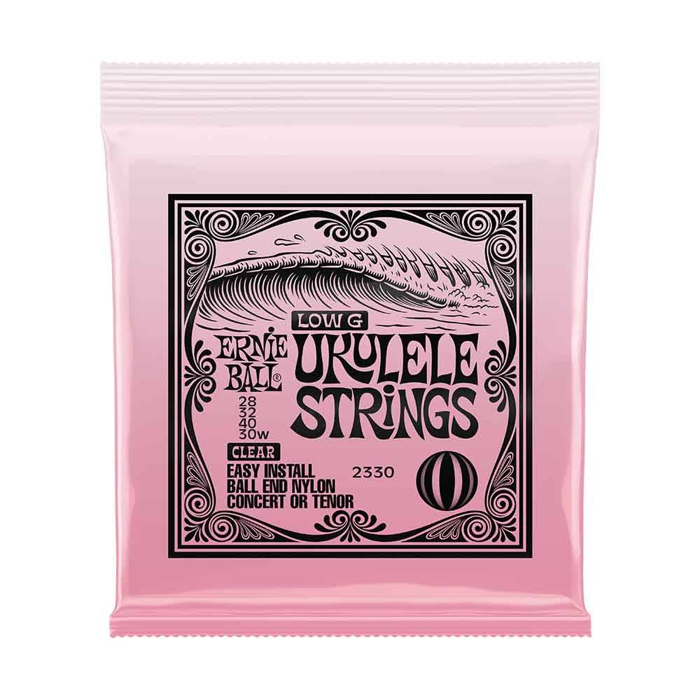 Ernie Ball Ukulele Ball End Concert/Tenor Wound Low G Nylon Strings Clear 2330 烏克麗麗套弦 23