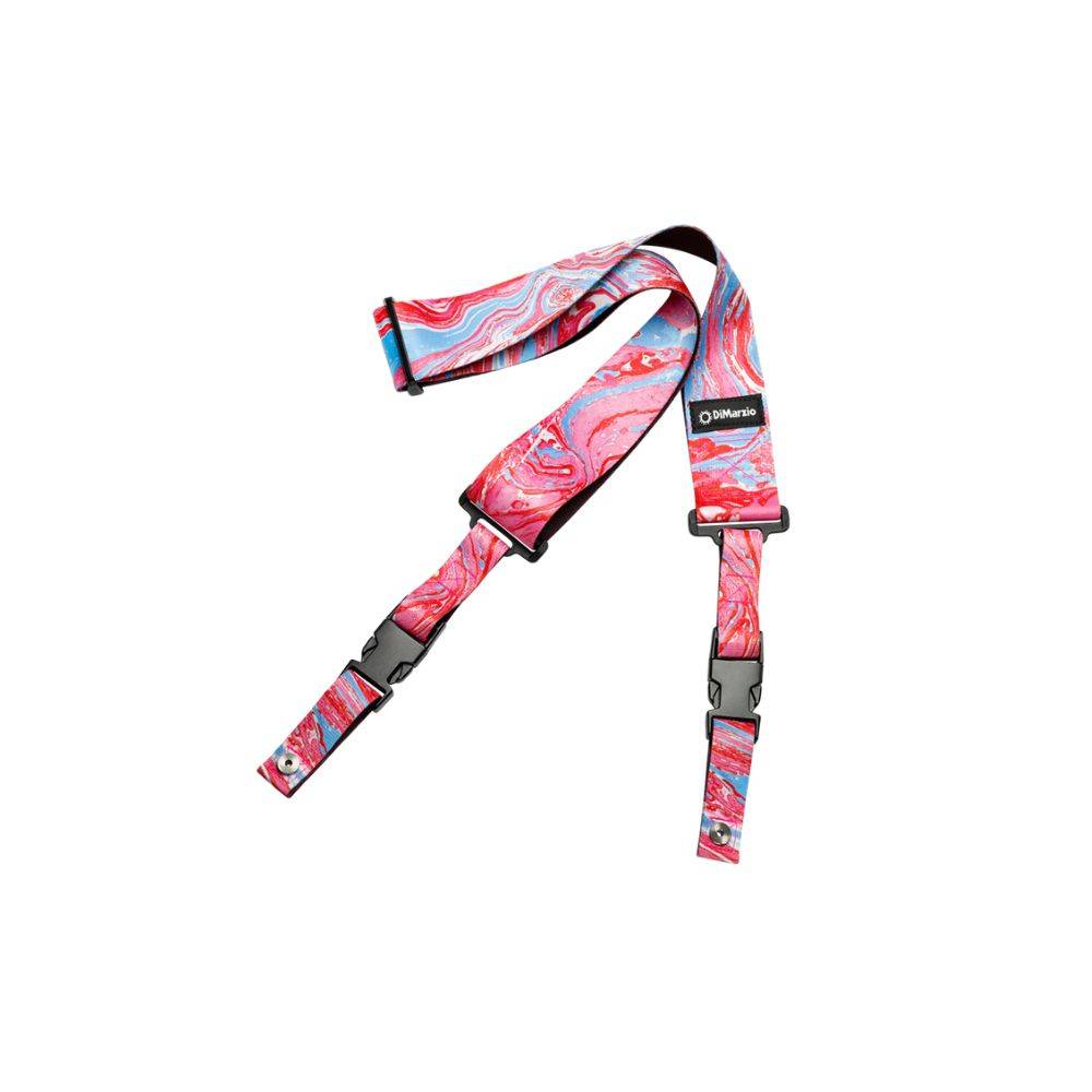 Dimarzio Steve Vai ClipLock Guitar Strap - Blue Cherry Universe