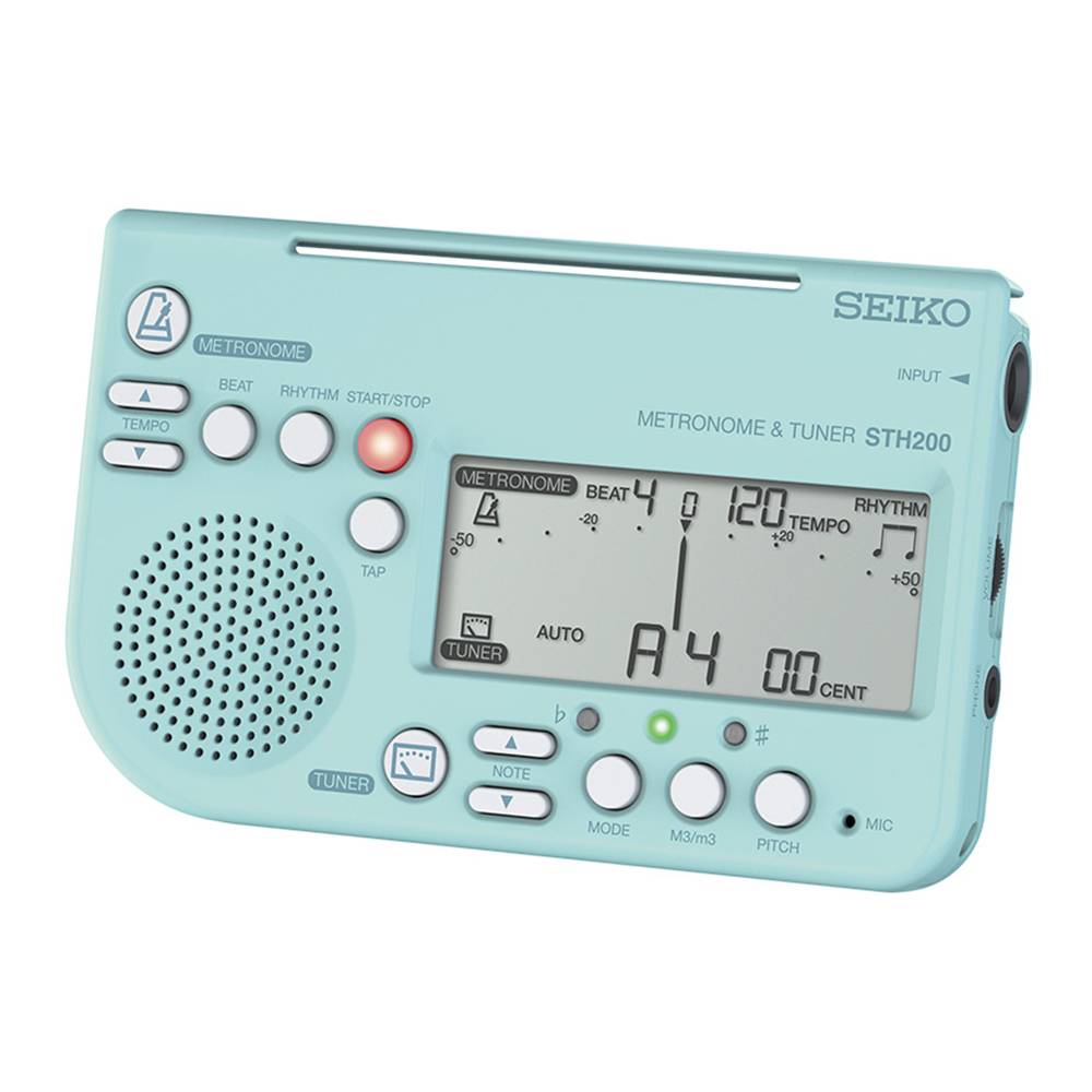 SEIKO STH200L 二合一數位節拍器/調音器 藍色