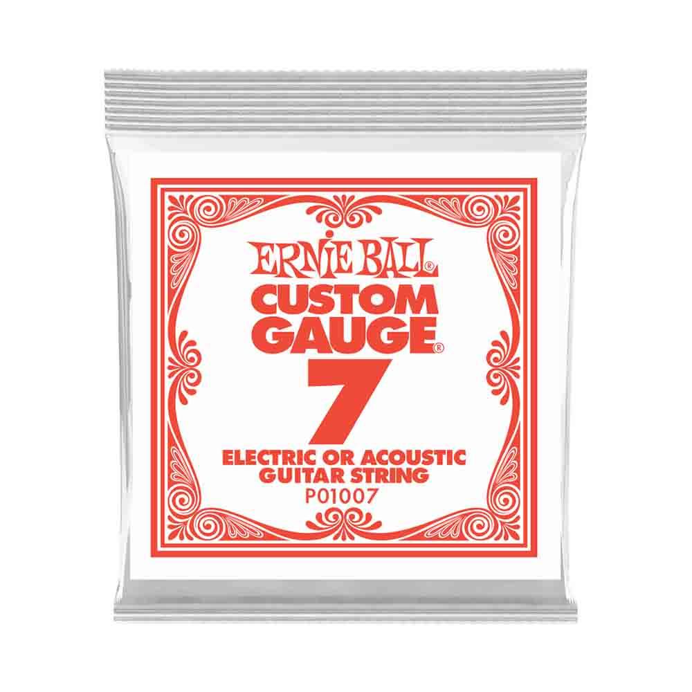 Ernie Ball Custom Gauge Plain Steel 1007 經典不鏽鋼 電吉他零弦 (單入裝) 07