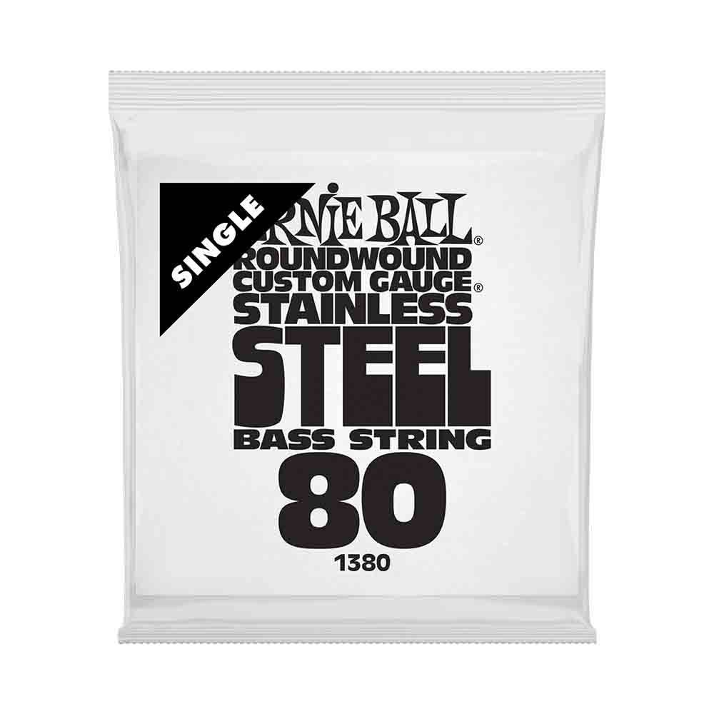 Ernie Ball Stainless Steel 1380 經典不鏽鋼 電貝斯零弦 (單入裝) 80