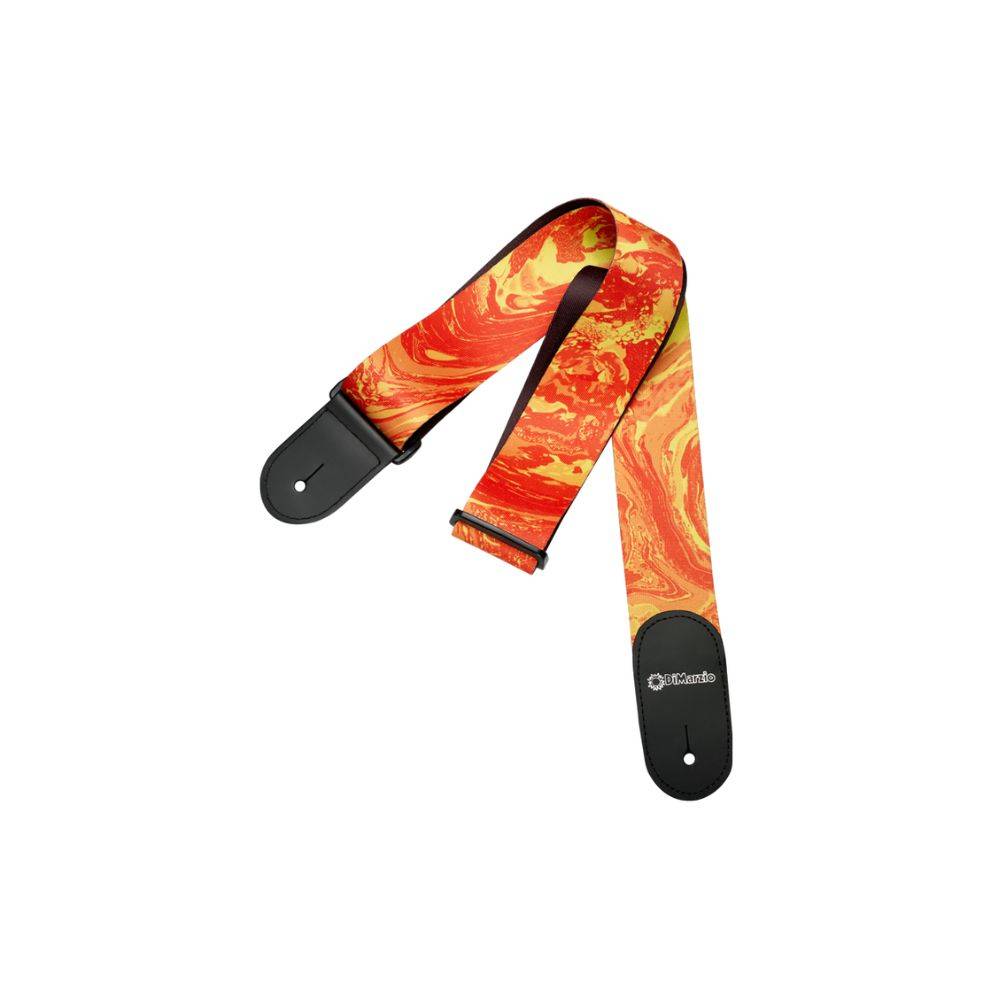 Dimarzio Steve Vai Print — Orange Universe Guitar Strap