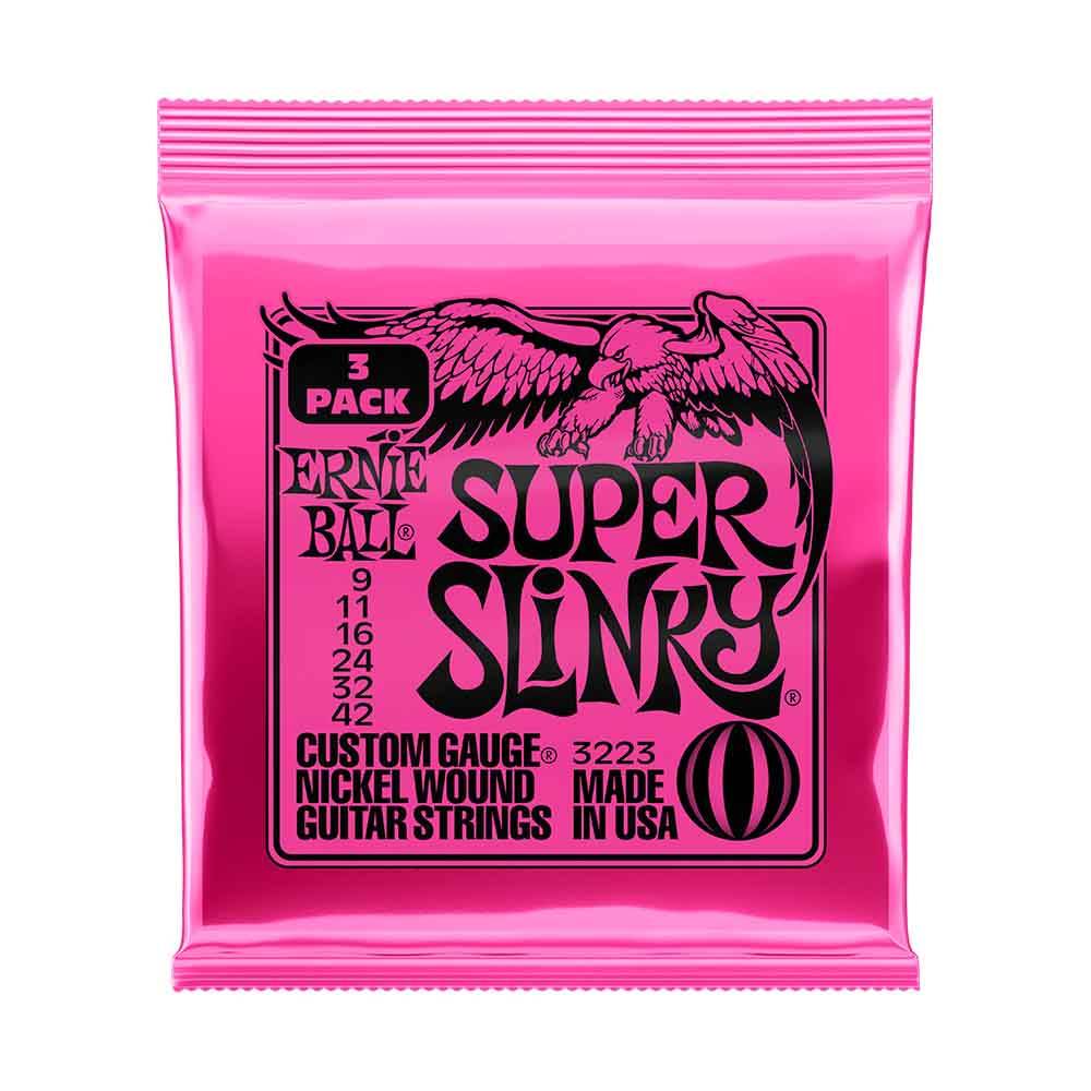 Ernie Ball Super Slinky 3223 鎳纏繞 電吉他套弦 (3件組) 09-42
