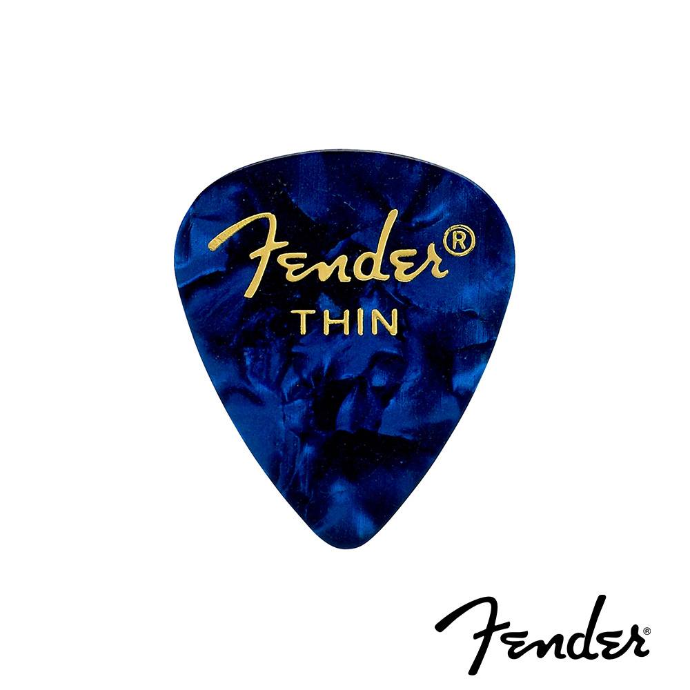 Fender Premium Celluloid 351 Shape Blue Moto 匹克(12入組)