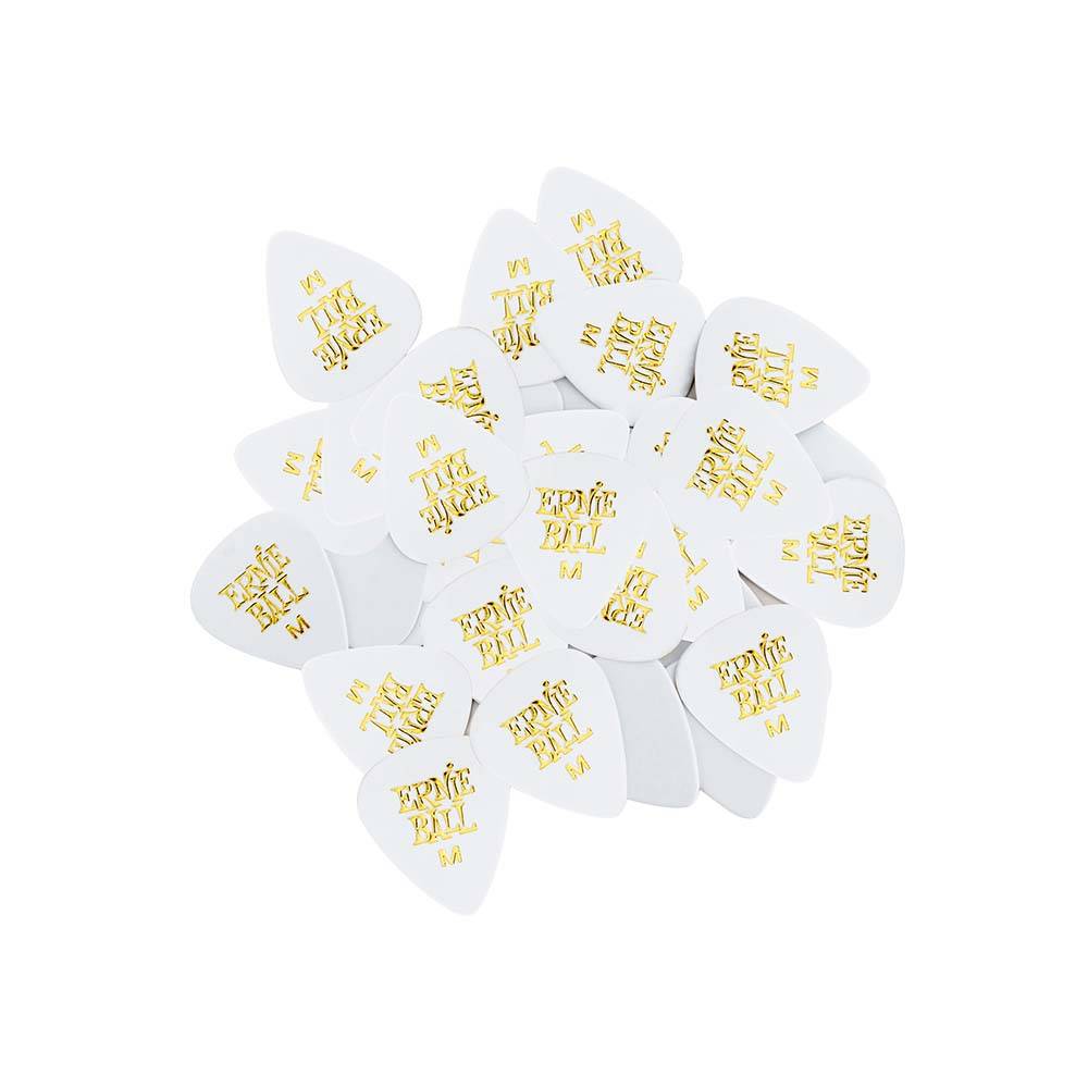Ernie Ball Cellulose Picks Medium White 9111 匹克 (144片裝)