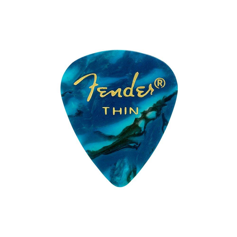 Fender Premium Celluloid 351 Shape Ocean Turquoise - 1 Gross 匹克(144入組)
