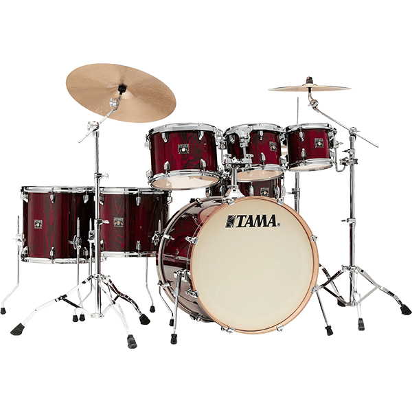 TAMA Superstar Classic Gloss Garnet Lacebark Pine 鼓組（ 5、7 pcs ）