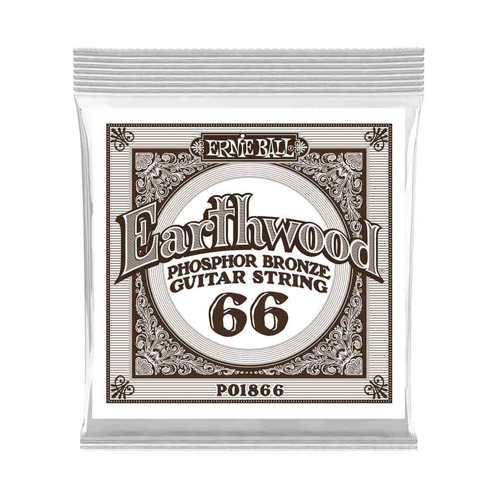 Ernie Ball Earthwood Phosphor Bronze 1866 經典純粹 民謠吉他零弦 (3條裝) 66