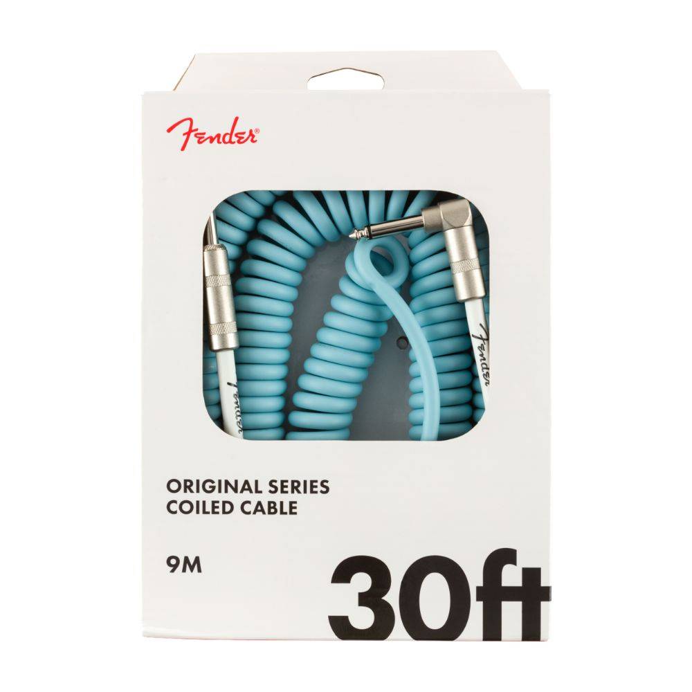 Fender Original Series Coil Instrument Cables - Daphne Blue 吉他導線 Fender Original Series Coil Instrument Cables - Daphne Blue 吉他導線