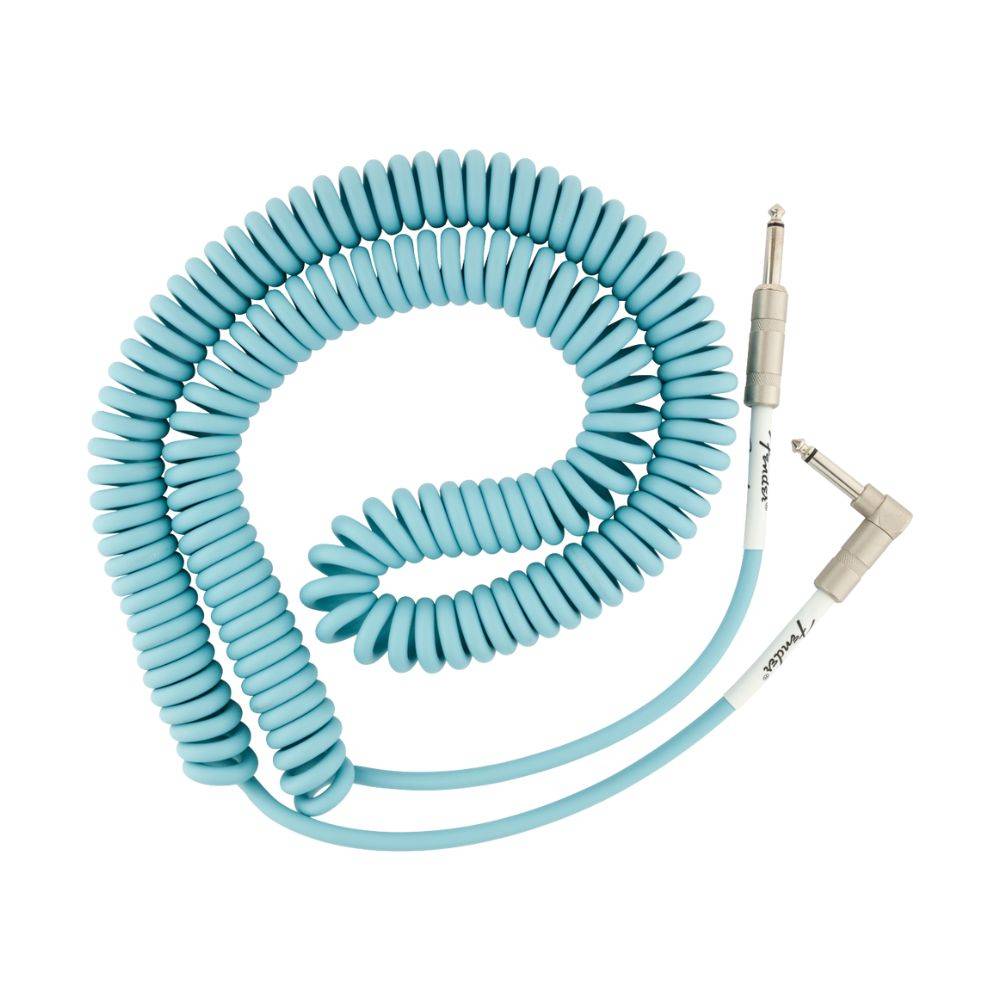 Fender Original Series Coil Instrument Cables - Daphne Blue 吉他導線 Fender Original Series Coil Instrument Cables - Daphne Blue 吉他導線