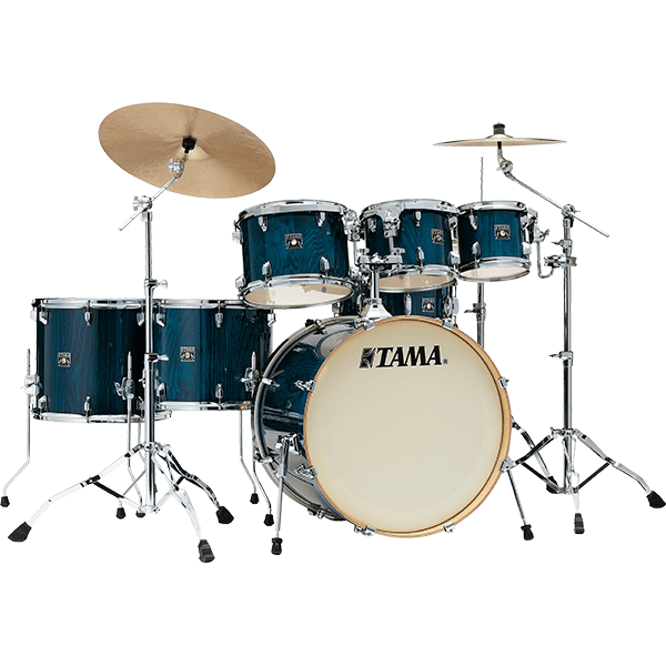 TAMA Superstar Classic Gloss Sapphire Lacebark Pine 鼓組（ 5、7 pcs ）
