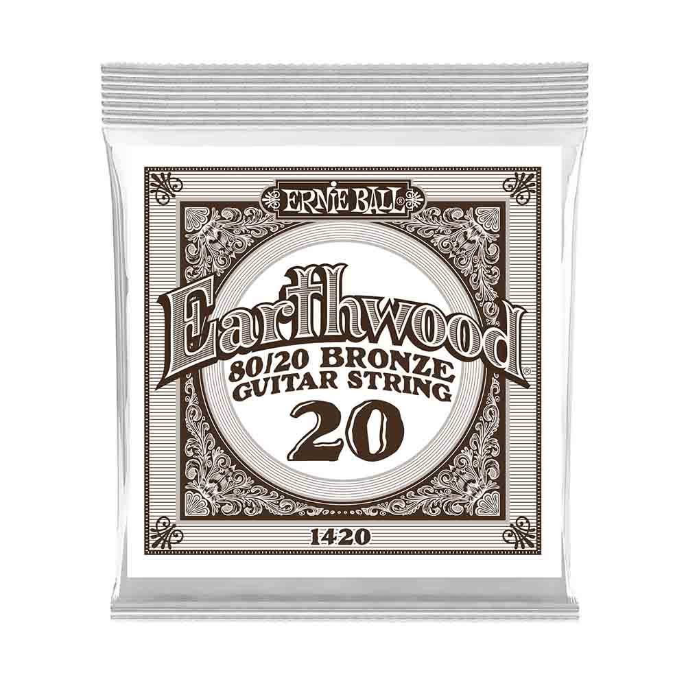 Ernie Ball Earthwood 80/20 Bronze 1420 經典純粹 民謠吉他零弦 (單入裝) 20