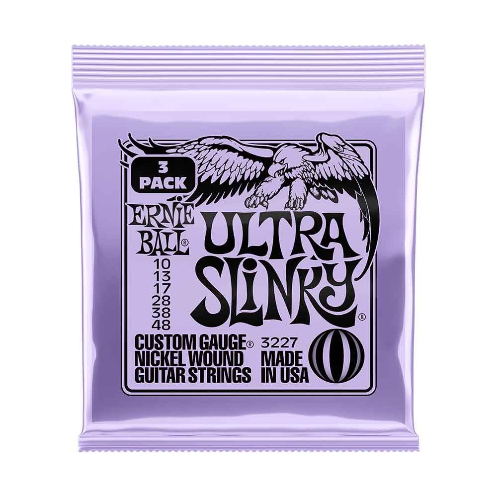 Ernie Ball Ultra Slinky 3227 鎳纏繞 電吉他套弦 (3件組) 10-48