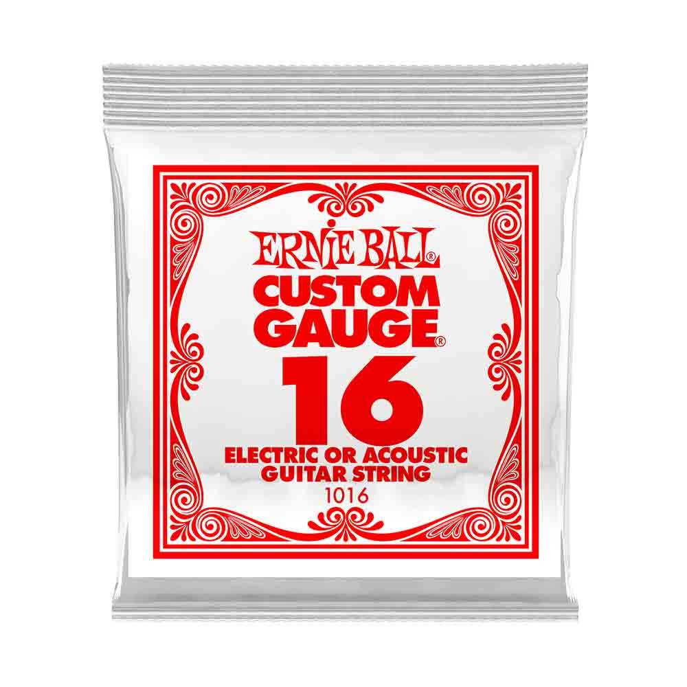 Ernie Ball Custom Gauge Plain Steel 1016 經典不鏽鋼 電吉他零弦 (單入裝) 16