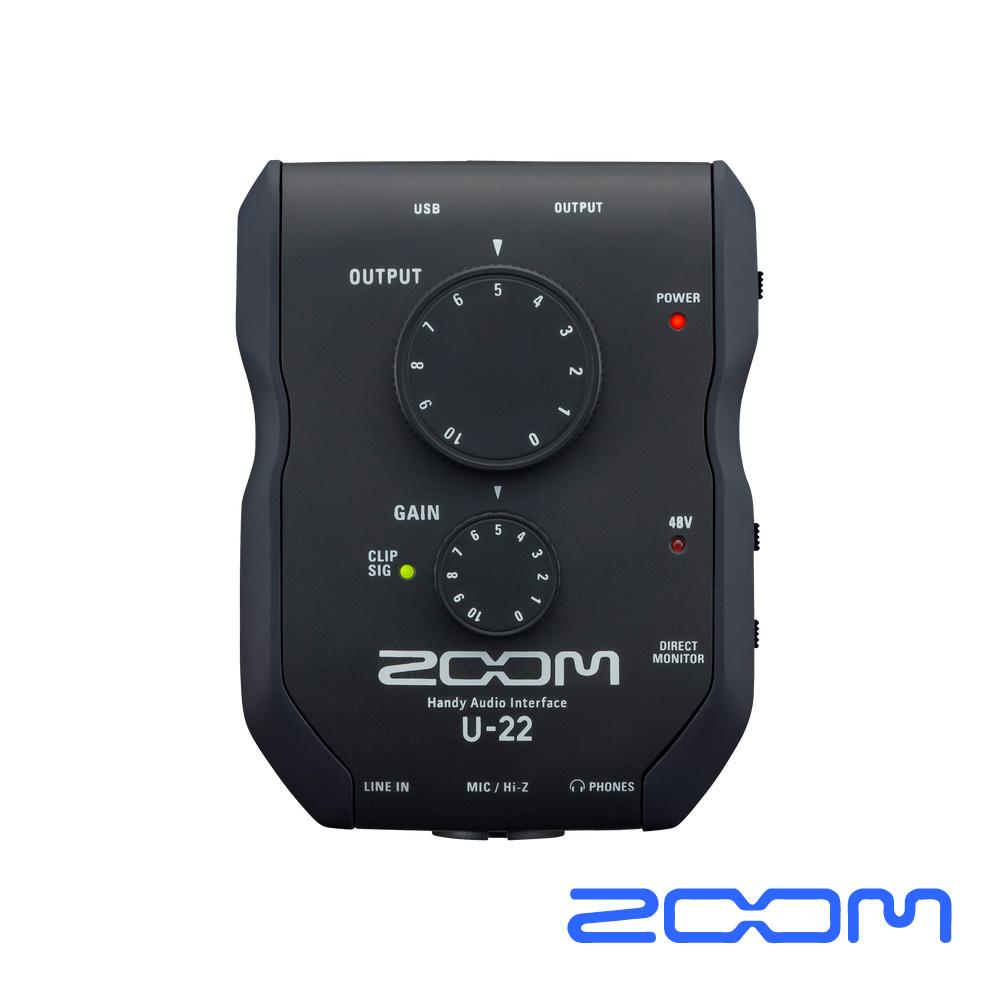 ZOOM U-22 手持型錄音介面