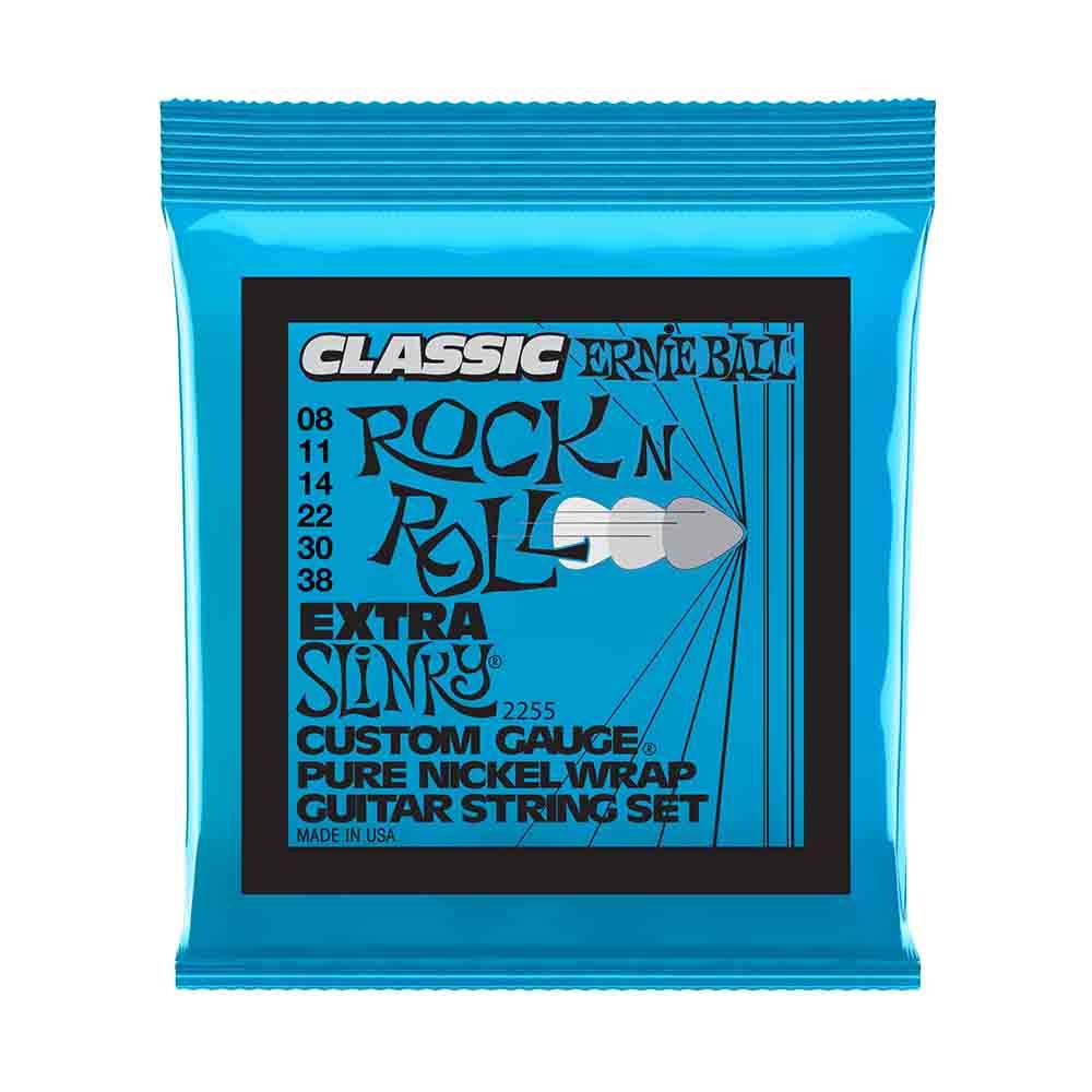 Ernie Ball Extra Slinky Classic Rock N Roll Pure Nickel Wrap 2255 經典搖滾鈍鎳 電吉他套弦 08-38