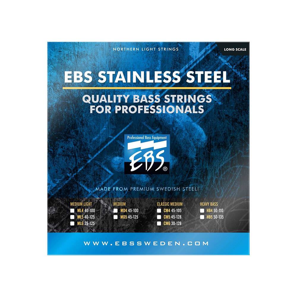 EBS Stainless Steel Heavy Bass 不銹鋼 電貝斯套弦 50-110