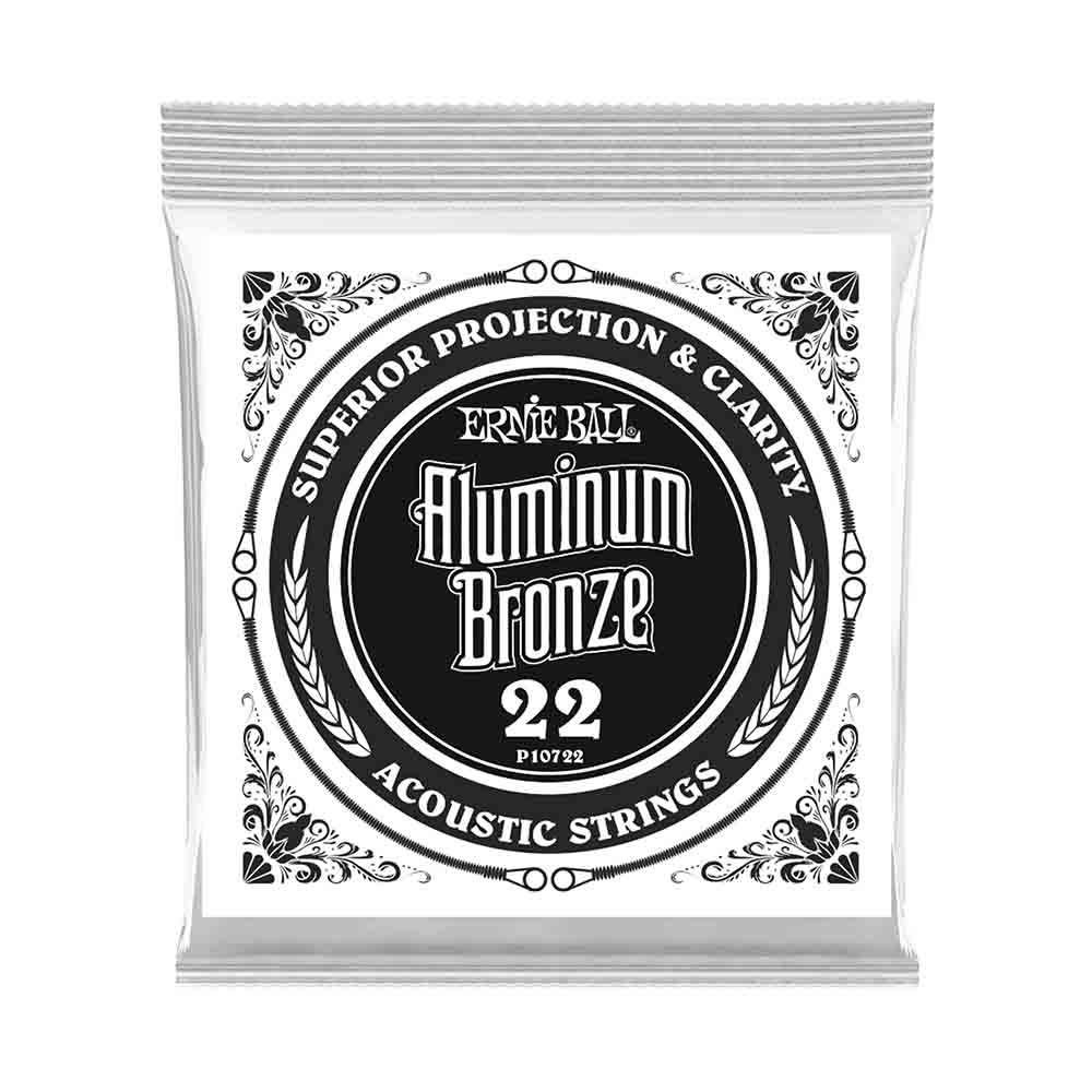 Ernie Ball Aluminum Bronze Wound 10722 清晰澈亮 民謠吉他零弦 (單入裝) 22